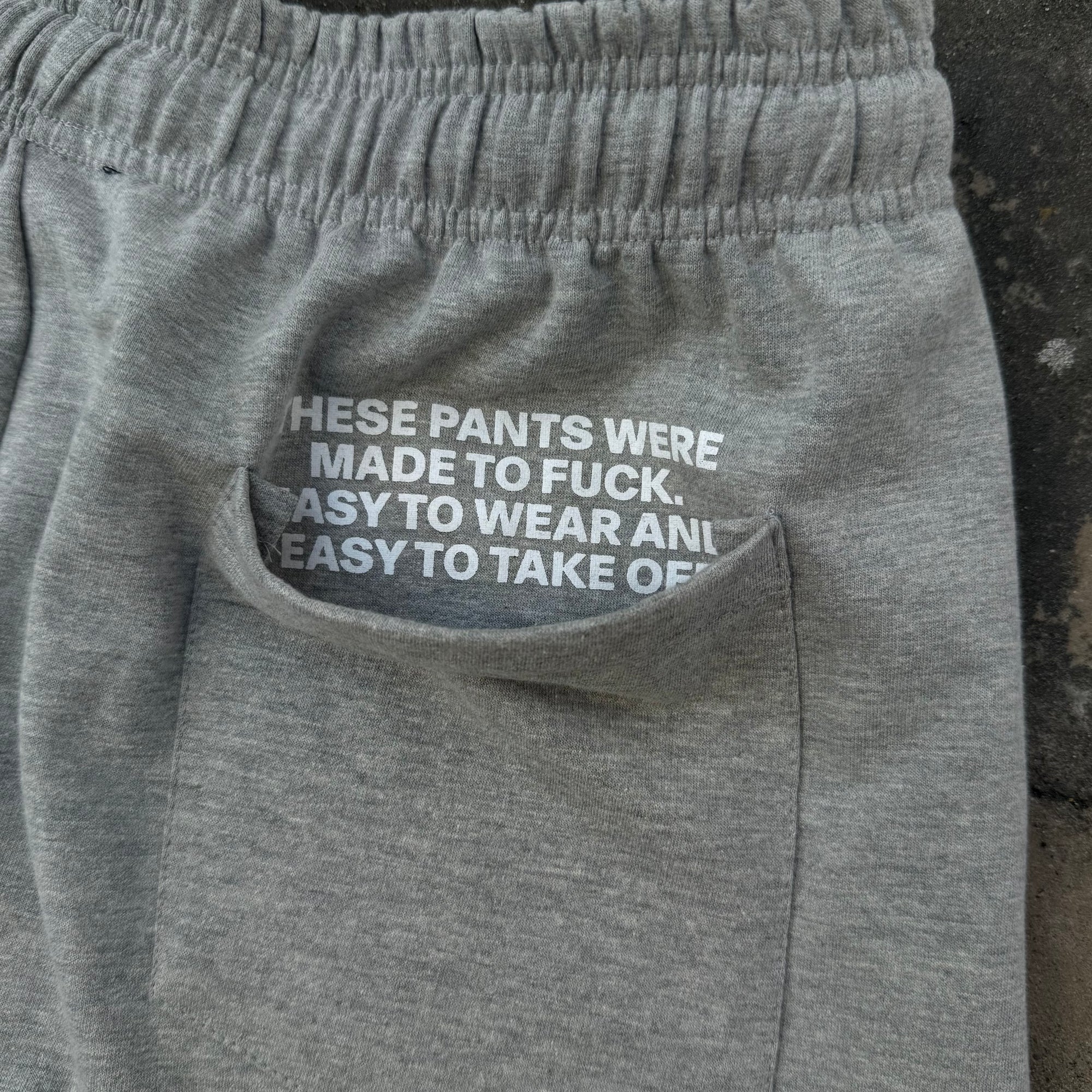 NOT YOUR BASIC SWEATPANTS (GRAY)