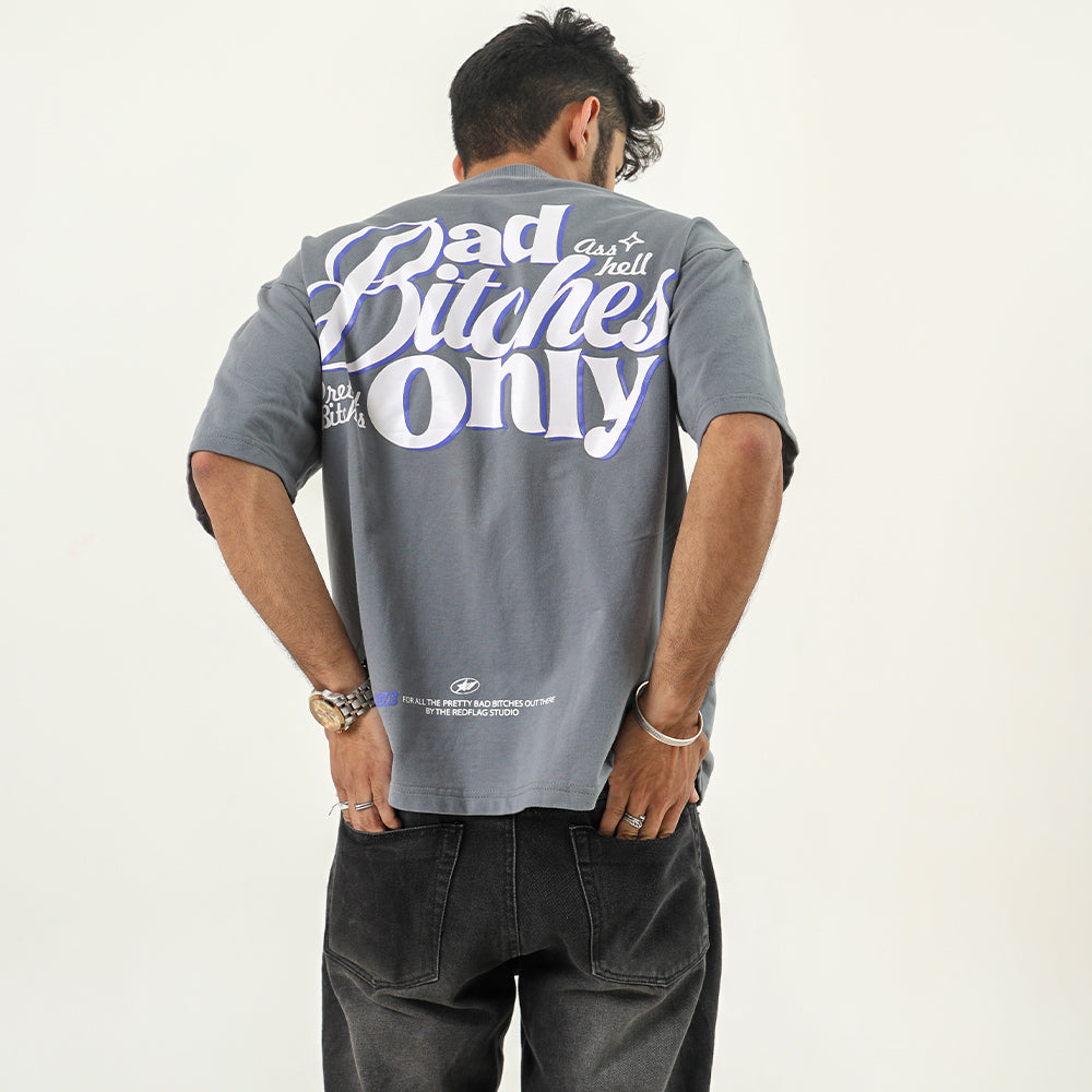 BAD BITCHES TEE (grey)