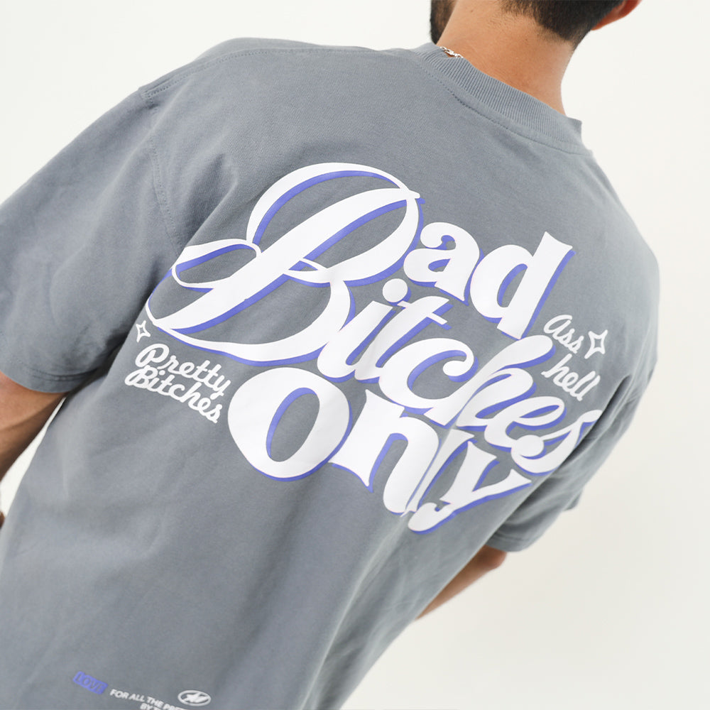 BAD BITCHES TEE (grey)