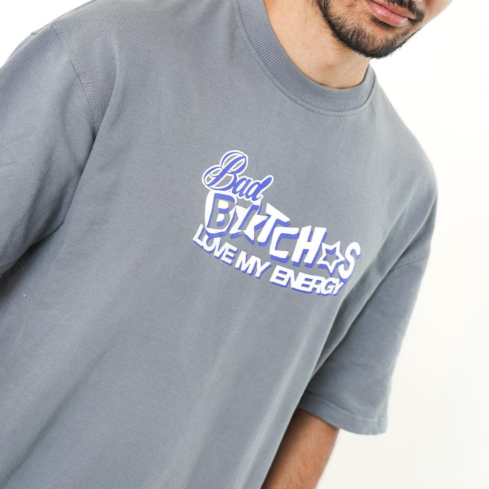 BAD BITCHES TEE (grey)
