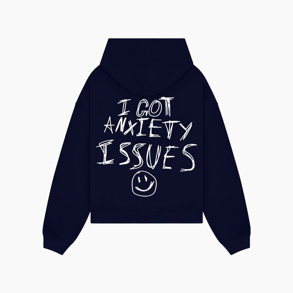 ANXIETY HOODIE (Navy)