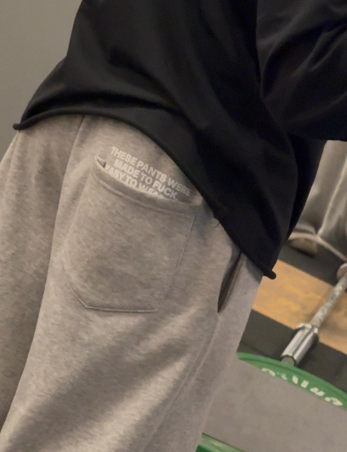 NOT YOUR BASIC SWEATPANTS (GRAY)