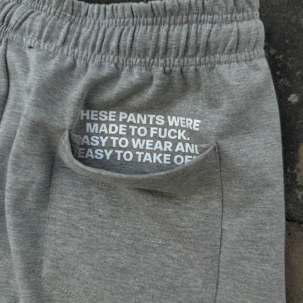 NOT YOUR BASIC SWEATPANTS (GRAY)