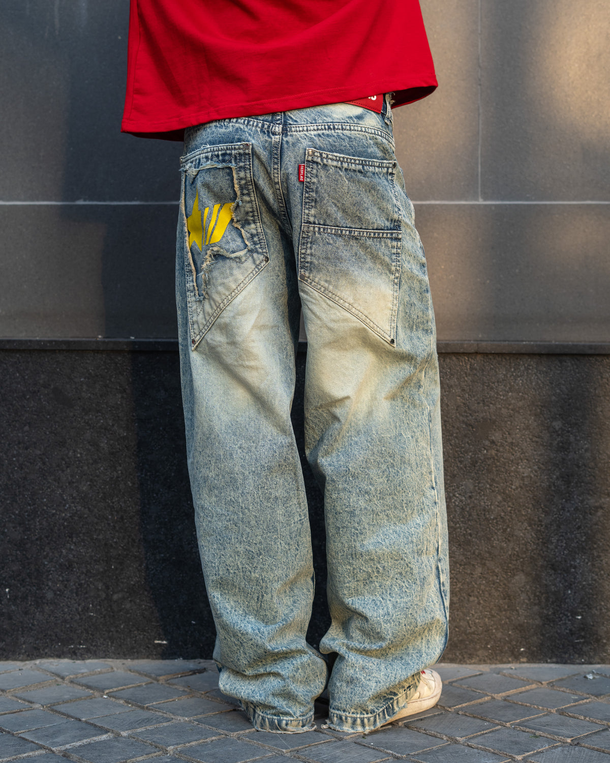 COR3 RUST BLUE JEANS