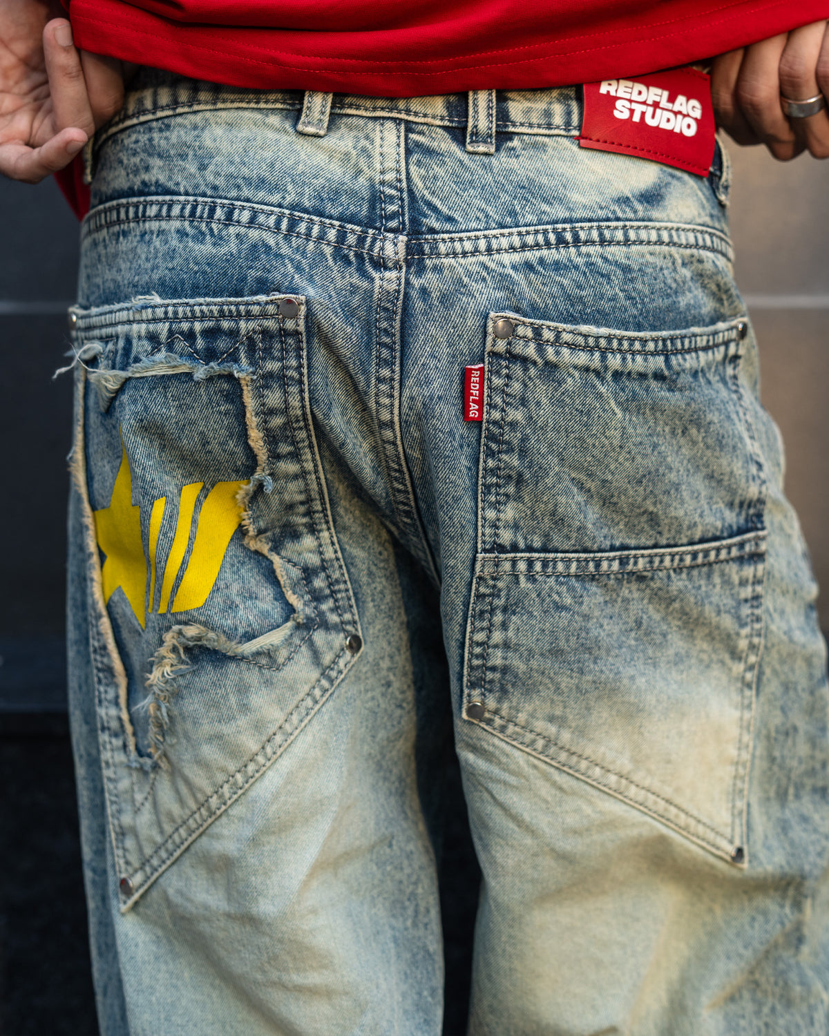 COR3 RUST BLUE JEANS