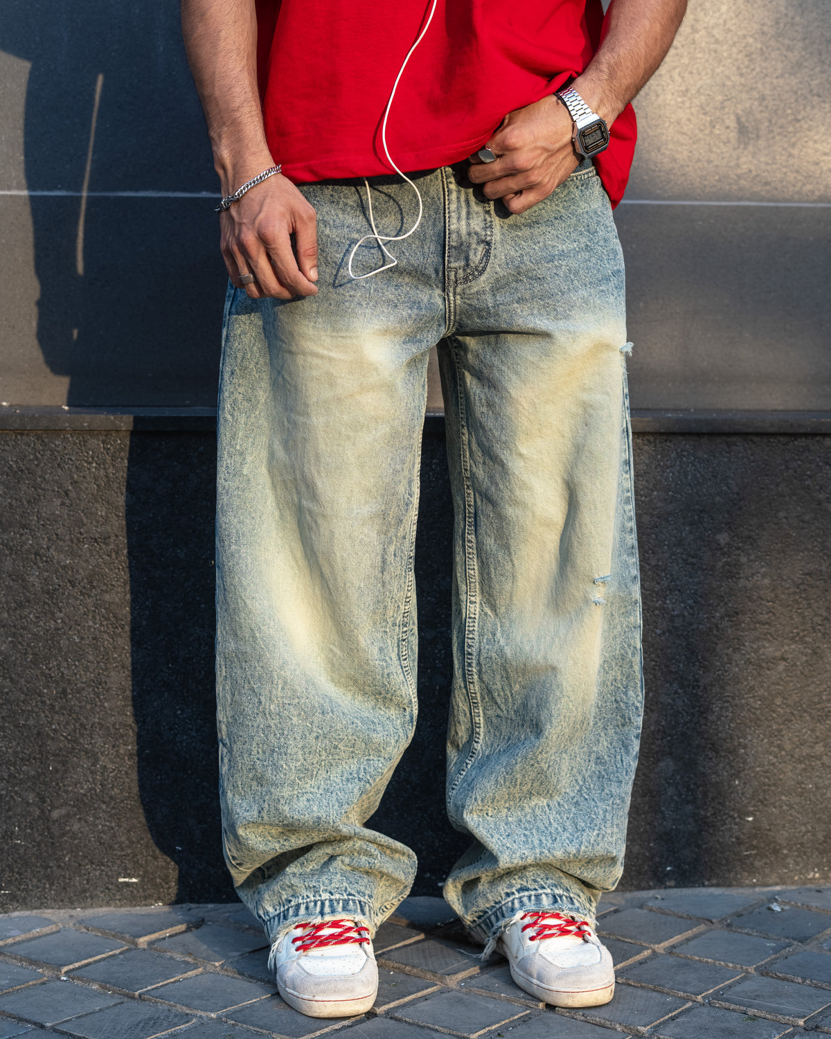 COR3 RUST BLUE JEANS