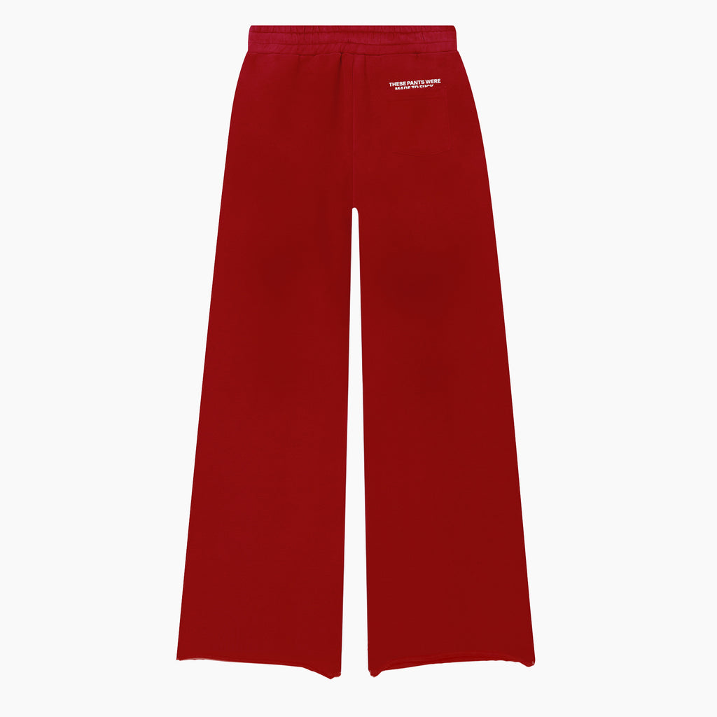 NOT YOUR BASIC SWEATPANTS (HOT RED)