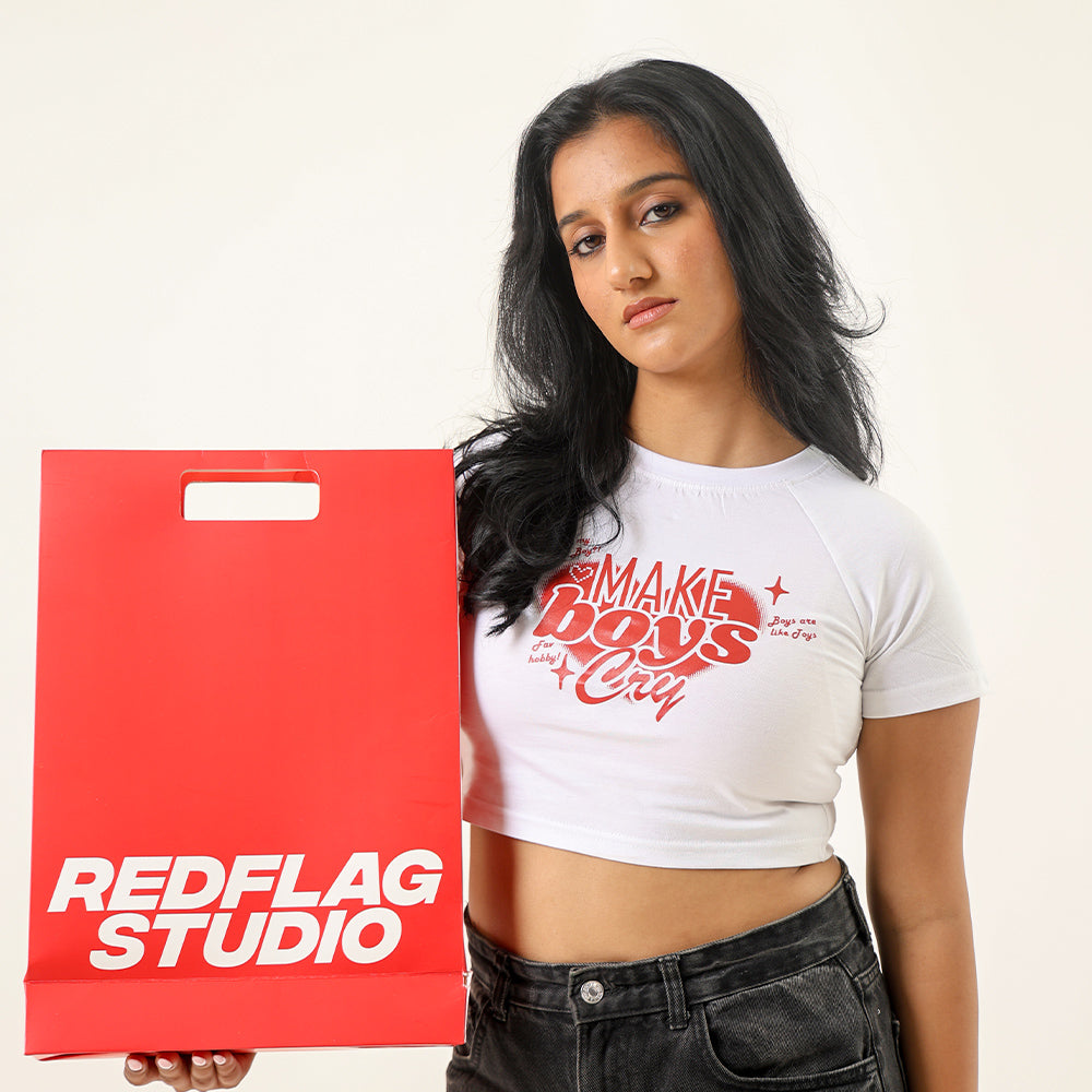 Make Boys Cry Crop Tee