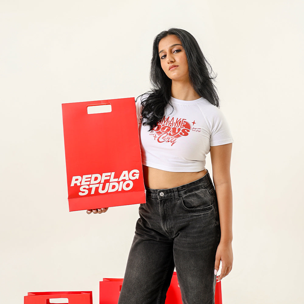 Make Boys Cry Crop Tee